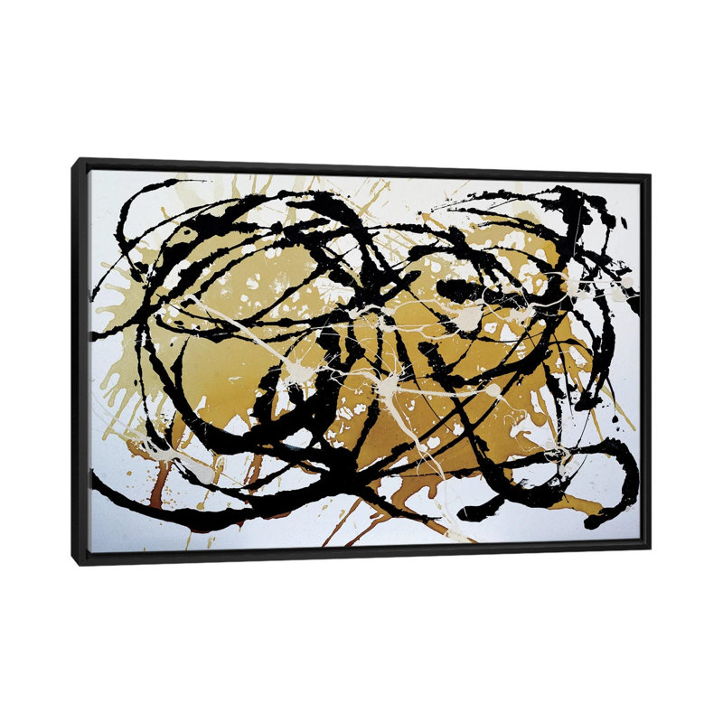 « lyrical danse », impression sur toile, H 18 po x l 26 po x P 1,5 po, Toile avec cadre noir, Pas de tapis