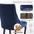 9 Pieces Modern Farmhouse Rectangle Dining Set with Mid-century High Back Dining Chair Set for 8-603649084-603649080-603649085