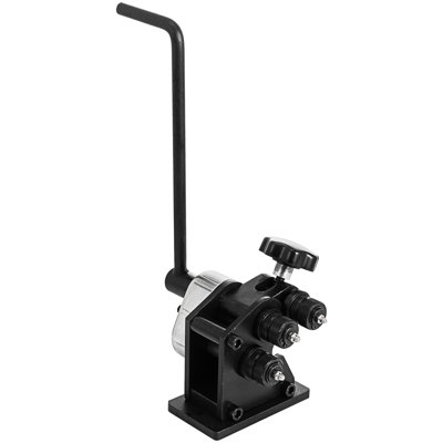 Manual Ring Roller Bender Metal Sheet Roll Bending Rolling Machine 343mm Hand Tubing Bender Steel Ring Roller Bender 3-1/2'' Handle Handheld Hand Crank 3" Ring Bending Tool