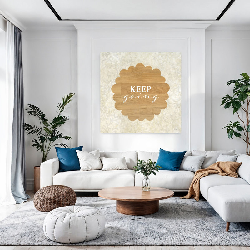 Keep Keeping Abstract Art contemporain, H 48 po x l 48 po