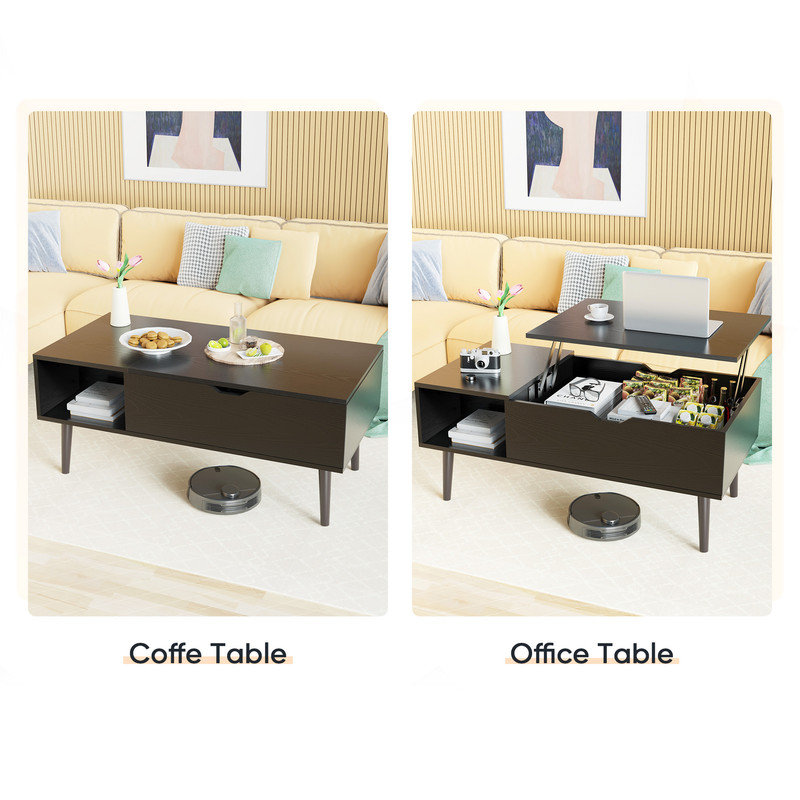 Table basse Wethersfield, Noir