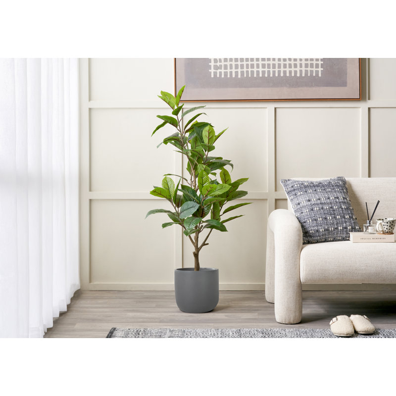130cm Faux Magnolia Tree in Fibrestone Pot