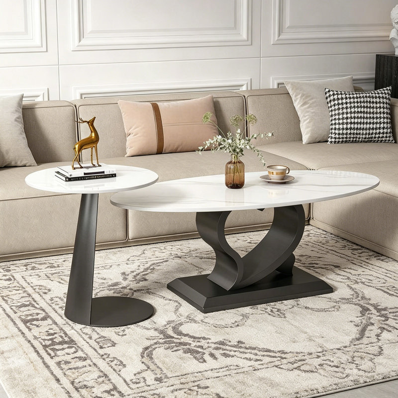 Teeken, 17.71" H x 47.24" L x 23.62" W, Light Grey/Black