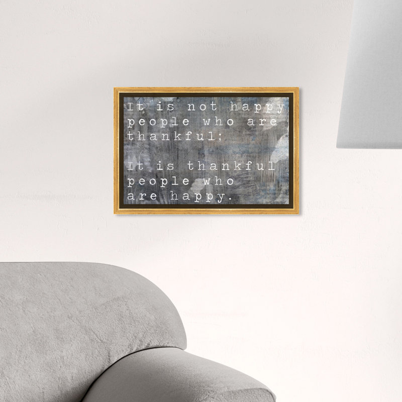 Typographie et citations «Happy People Inspirational Quotes and Sayings», reproduction d'impression, H 30 po x l 20 po