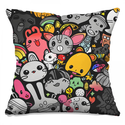 Cartoon Throw Pillow, Art Double Sided Pillows