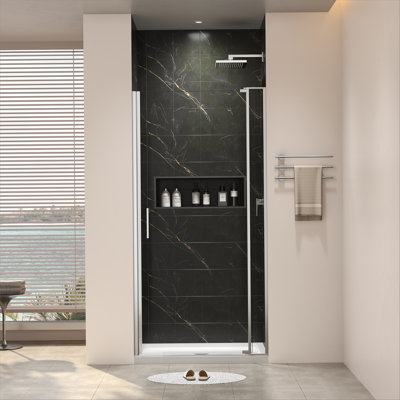 Universal Pivot Shower Door For Bathroom