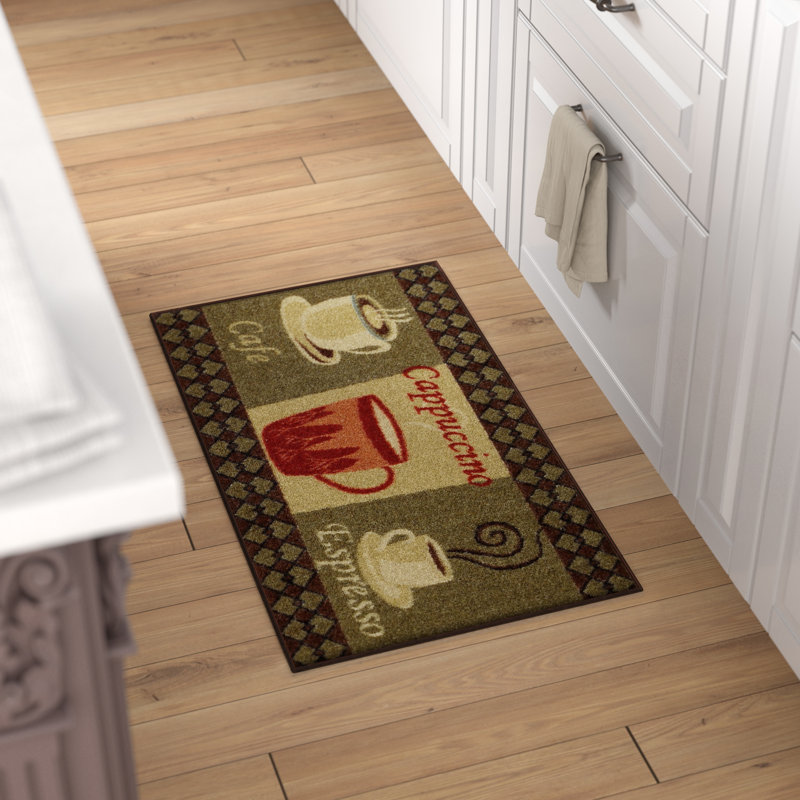 Rishel Synthetic Water Resistant Non-Skid Kitchen Mat, 1'6" x 2'7"