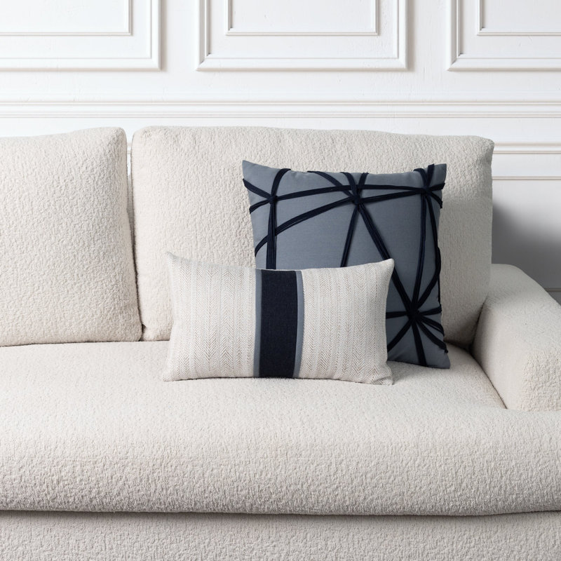 Architectural Layers Lumbar Pillow Cover & Insert, Rectangle 12"H x 20"W