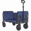 Convertible Foldable Utility Trolley With Bench Seat And Dog Leash