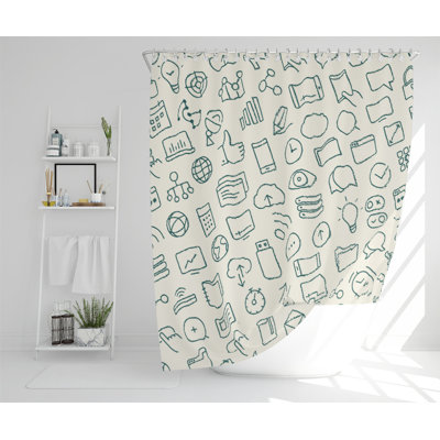 Dilma Polyester Shower Curtain Set