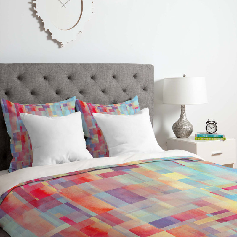 Ensemble de housse de couette Jacqueline Maldonado, Housse de couette simple / simple TG et 1 taie dé