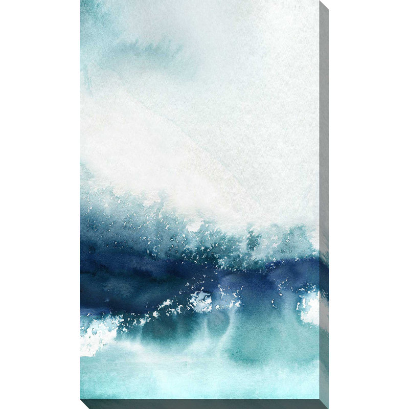 Wispy Waves I par Carol Robinson - Peinture, L 18 po x H 30 po, Toile tendue