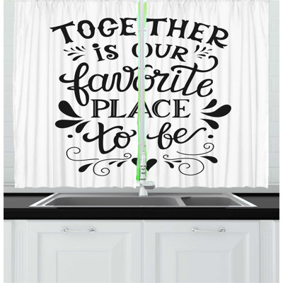 Ruffled Kitchen Curtain