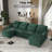 Balendin 111.8'' Soft U-Shape Sectional Couch Upholstered Sofa, Comfy Modular Cloud Couch-653119457