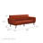 Novogratz Brittany 81.5" Round Arm Futon Chair-1658997531