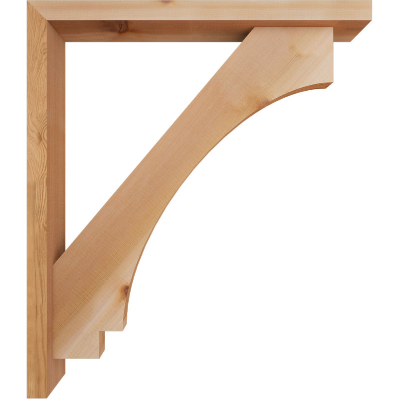 Support de bloc impérial avec entretoise décalée, 30 x 26, Cèdre rouge occidental de l 3 1/2 po (lisse)