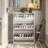 Shoe Storage Cabinet with 3 Flip Louvered Door,Organizer with Metal Hinges,Shoe Cabinet for Entryway-103294315