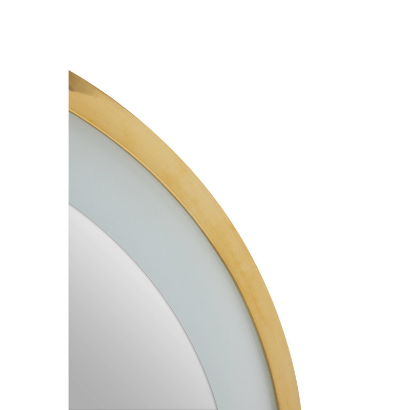Azleigh Metal Flat Wall Mirror, Gold