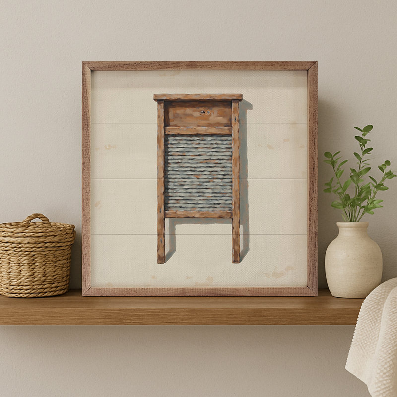 Washboard, 12" H x 12" W