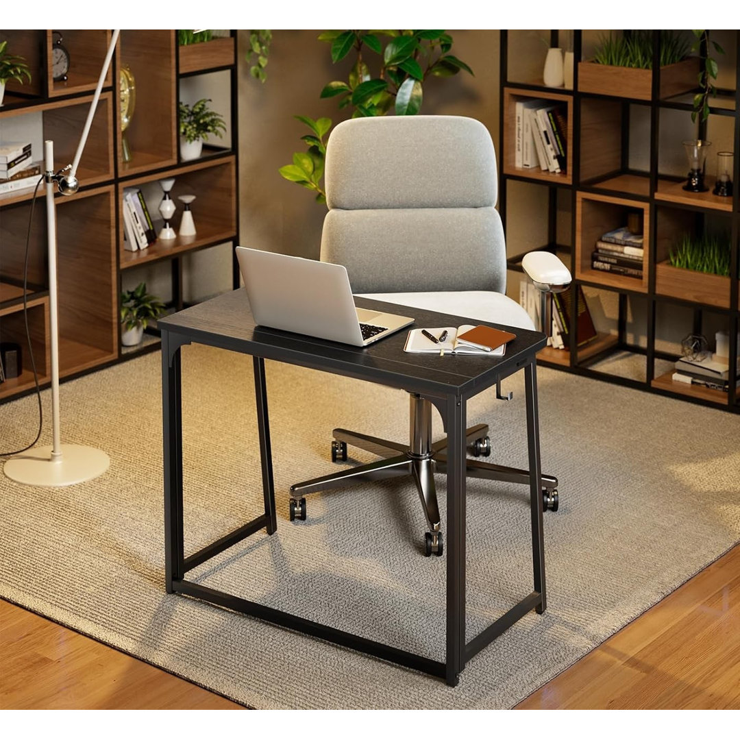 80cm Foldable Desk, Space-Saving Compact Computer Writing Table for Home Office, Easy to Assemble