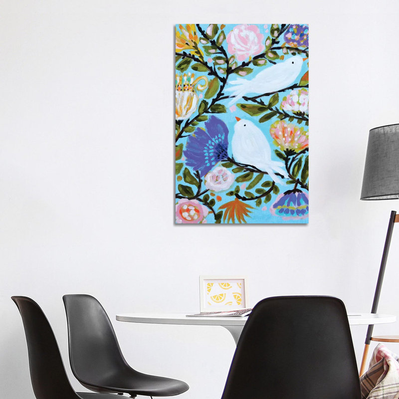 Sweet Love Birds II 1 Piece Wrapped Canvas Wall Art, 101.6 cm H x 66.04 cm W x 3.175 cm D