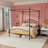 Turkay Metal Canopy Bed Frame-1973188234