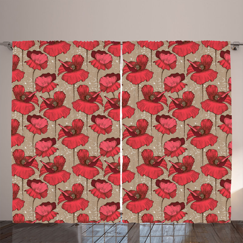 Semi Sheer Curtain Pair