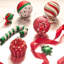 Ensemble d'ornements de boule de Noël Valery Madelyn, décorations d'arbre de Noël incassable rouge canne à sucre de 80 carats, variété d'ornements suspendus en vrac pour Noël