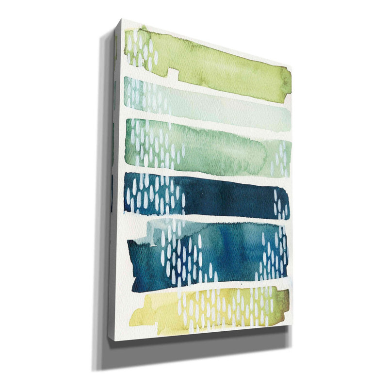 Orren Ellis «Aqua Streak II» par Grace Popp, H 26 po x l 18 po x P 0,75 po
