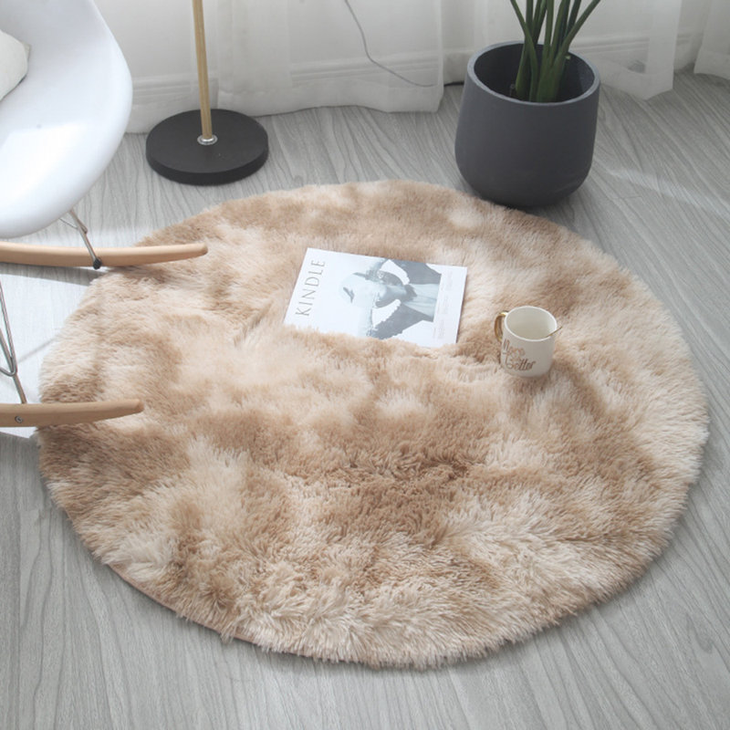 Spengler Faux Fur Abstract Indoor Rug