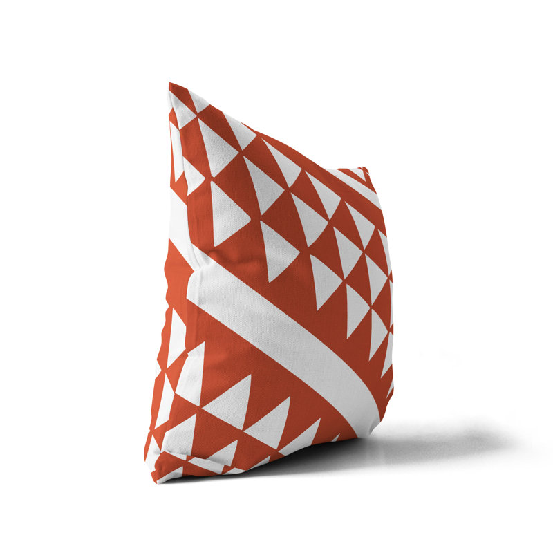 Housse de coussin d'extérieur carré et insert, L 17 po x H 17 po, Orange