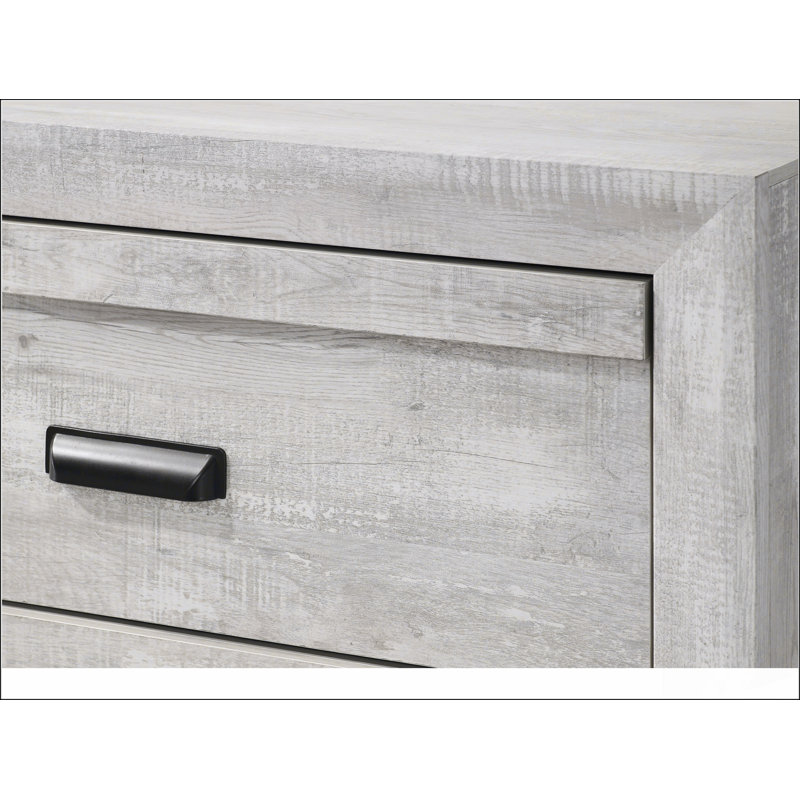 1pièce lit simple pour lit de jeunes en bois à motif géométrique à chevrons, Simple