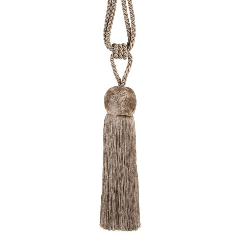Galento Fabric 10cm Curtain Tieback, Dark Beige