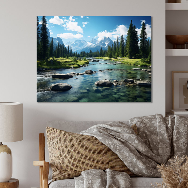 Canada Symphonie II Banff - décor mural en métal Paysages, H 30 po x l 40 po x P 1 po