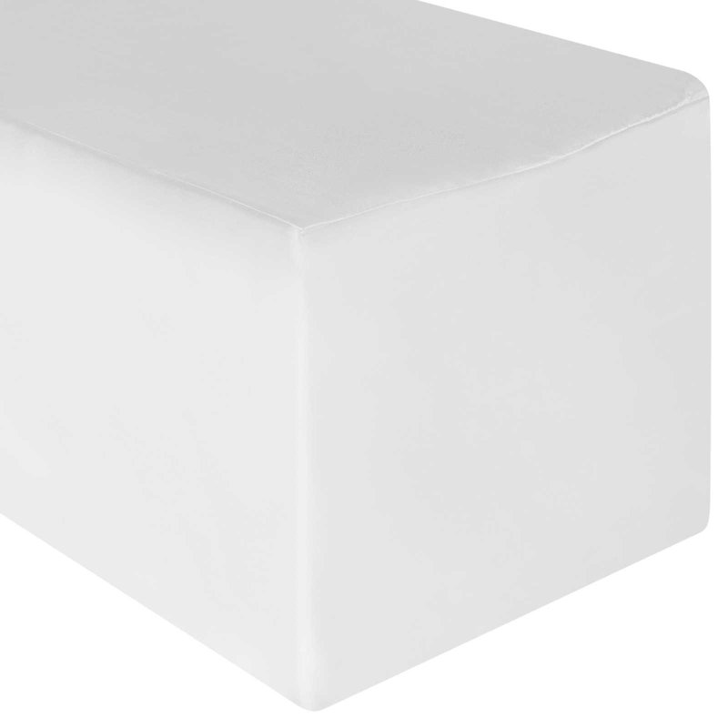  Nappe rectangulaire ajustée, Blanc, 48 po x 24 po