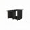 Black Coffee Table with Open Storage