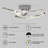 Orly Modern Flush Mount Ceiling Light Fixture, Chrome