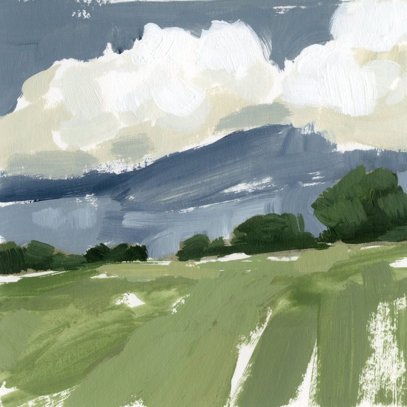 Spring Meadow Study IV, H 36 po x l 36 po x P 1,25 po
