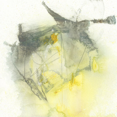 Citron Twist I - Wrapped Canvas Print