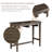 Wood 3-Piece Bar Table Set-1315520688-1315520689