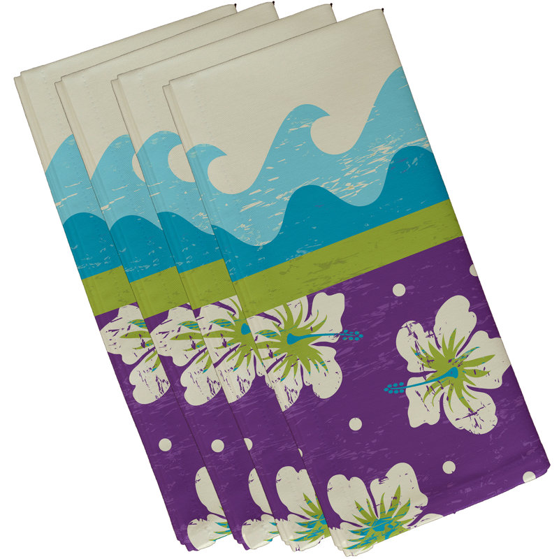 Ensemble de serviettes 4 pièces Caire, L 18 po x L 18 po, Vert clair