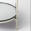  17 po Jolene W Table d'appoint ronde en métal et miroir, argent