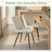 Modern Faux Leather Dining Chairs Set of 2, Upholstered Dining Side Chairs with Metal Legs, Comfort Backrest Chair For Kitchen Dining Room Cafe-1543726460-1543726463