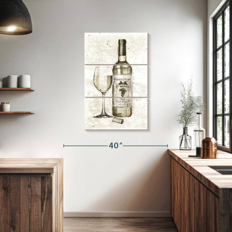 Yarlin Pencil Wine II, 38" H x 24" W