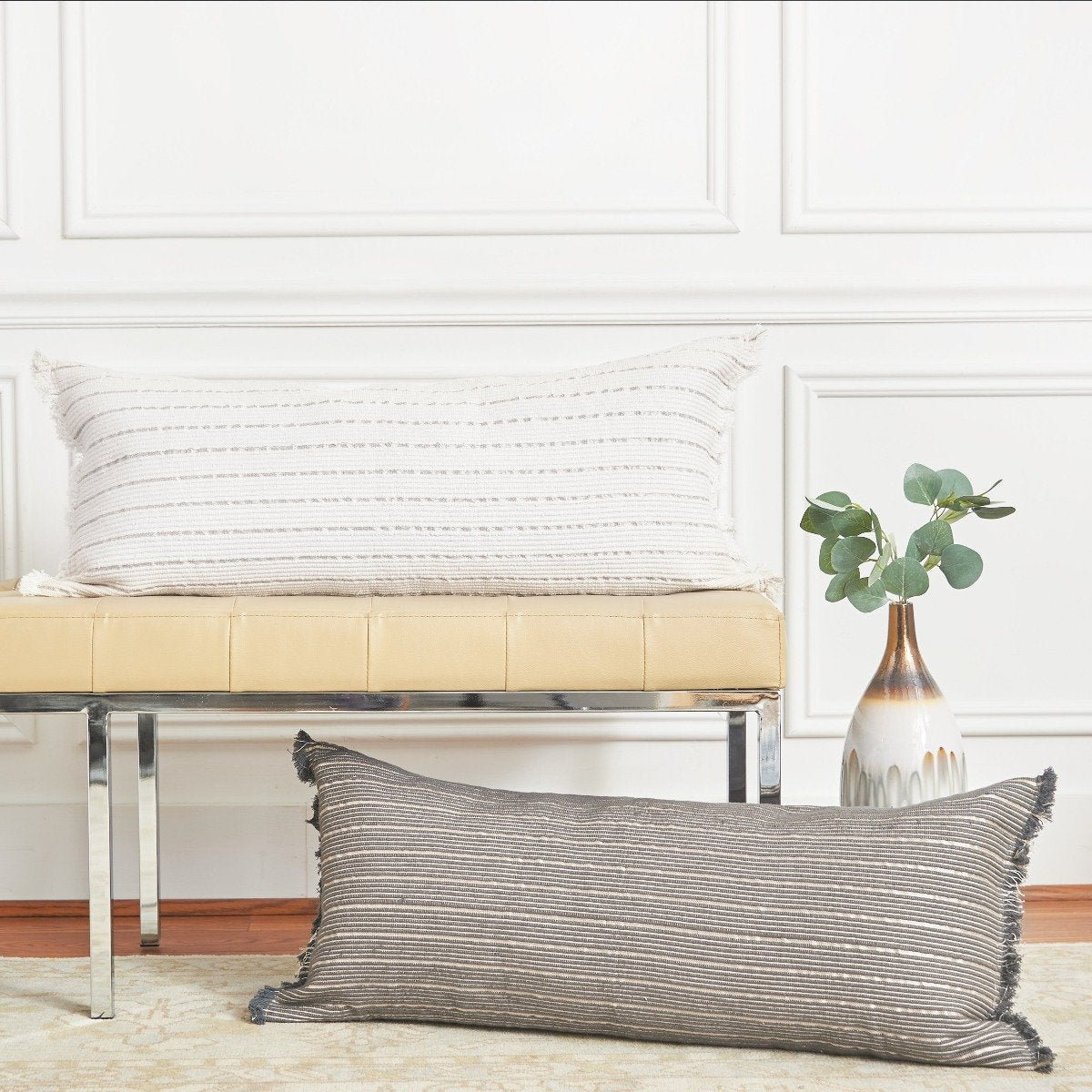 Idora 35" x 15" Pillow Cover, Dove
