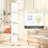 5-Tier LED Wall Shelf – White Floating Wall-Mounted Display & Storage Unit with Remote Control