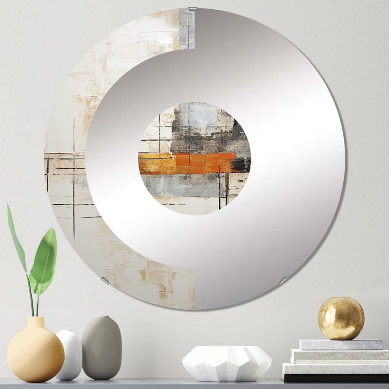Eilidh - Miroir mural demi-cercle, 31,4 po x 31,4 po