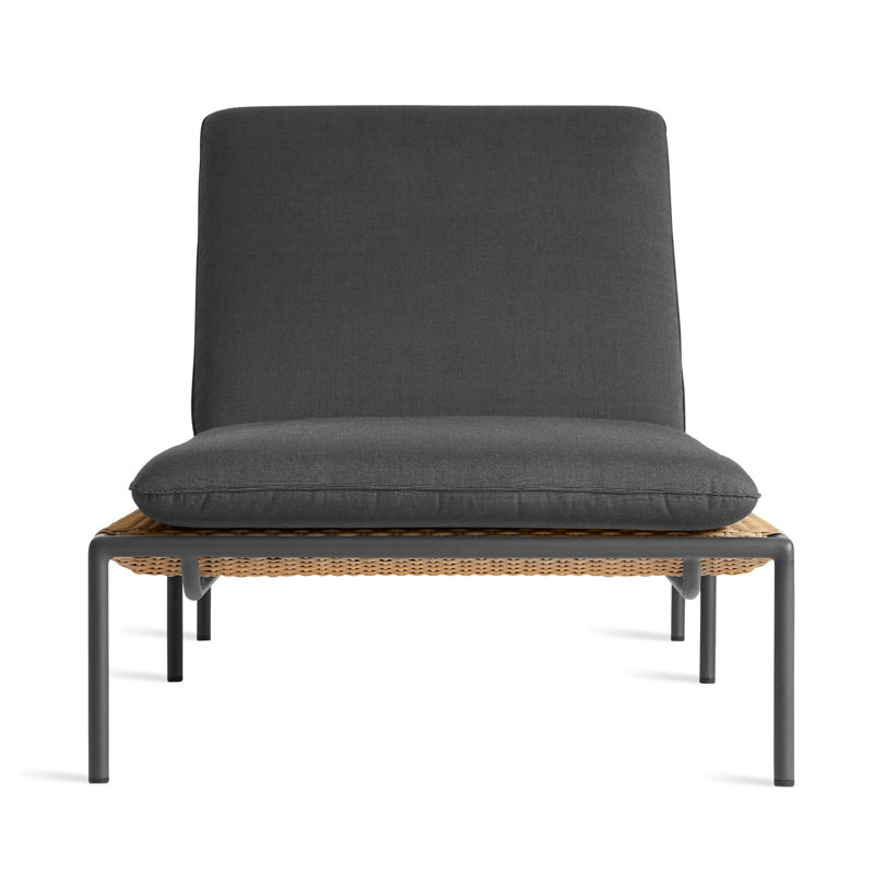 Dog Days Outdoor Chaise Lounge, Sunbrella Coal, Charcoal