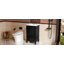 Meuble-lavabo de 20 po avec lavabo, armoire de salle de bain avec deux portes, butoir de porte magnétique et patins réglables, tiroir, noir