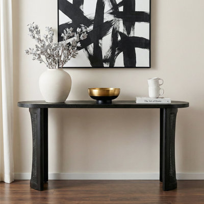 Ankit 60" Solid Rattan Console Table